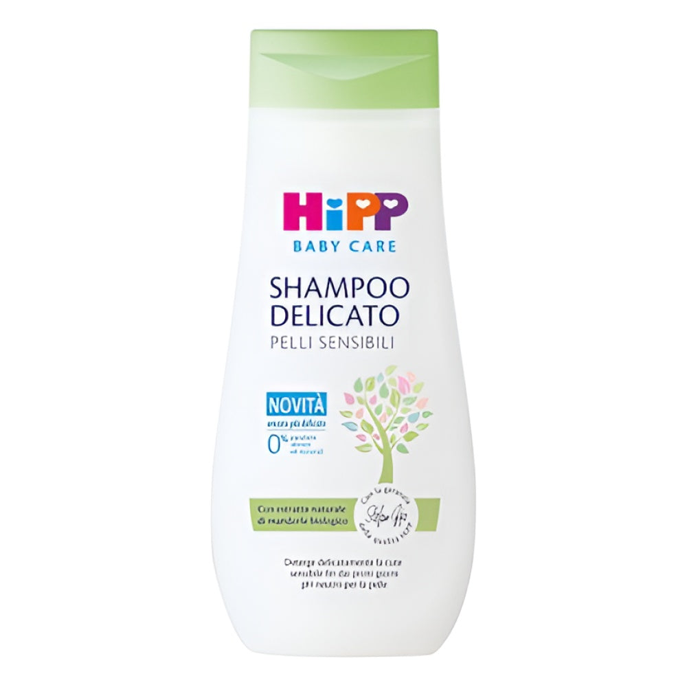 Hipp Baby Care Shampoo For Children Gentle reinigend No Eye Irritation empfindliche Haut mit Natural Organic Almond Extract 200 ml Babyshampoo Körperpflege