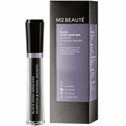 M2 Beaute Black Nano Mascara Nutrition & Natural Growth - 6 ml Make-up