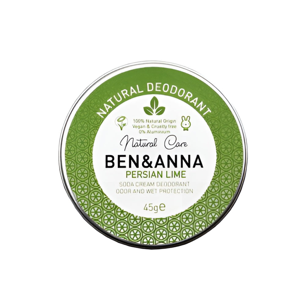 Ben&Anna Natural Deodorant Creme In Metal Tin Persian Lime 45 g Parfum