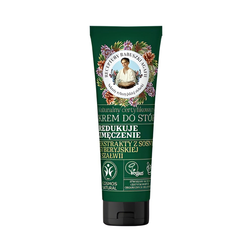 Bania Agafii Revitalizing Natural Foot Creme - 75 ml Energizing Foot Relief Formula Fußcreme Körperpflege