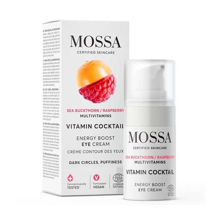Mossa Vitamin Cocktail Energy Boost Raspberry Augencreme 6 ml Gesichtspflege