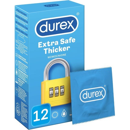 Durex Extra Safe Condoms 12 Pieces Thick Lubricated Kondome Körperpflege