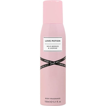 Miss So Women's Love Potion Wild Berries & Jasmine Körperspray Duft Spray 150 ml Körperpflege