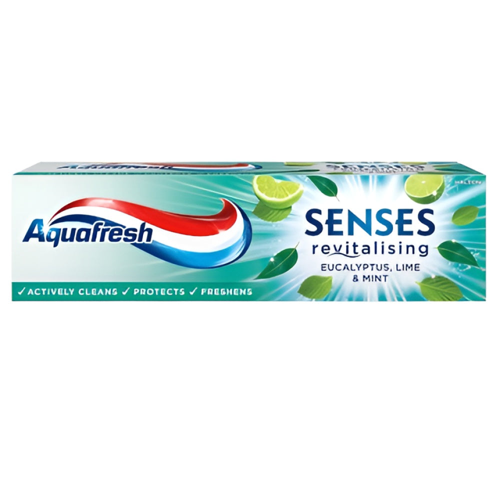 Aquafresh Senses Revitalising Zahnpasta Eucalyptus 75 ml Zahnpflege
