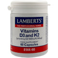 Lamberts Vitamins D3 and K2 60 Capsules Vitamine Nahrungsergänzung