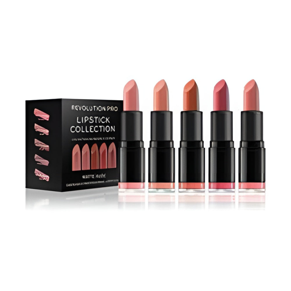 Make-up Revolution Revolution Pro Matte Nude Lippenstift Collection Set Of Five Lippenstifts 5 X 32 g Lip Sets Make-up