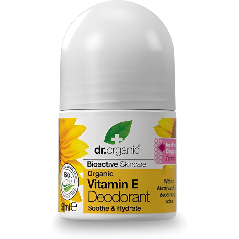 Dr Organic Vitamin E Deodorant Aluminium Free Natural Vegan 50 ml Parfum