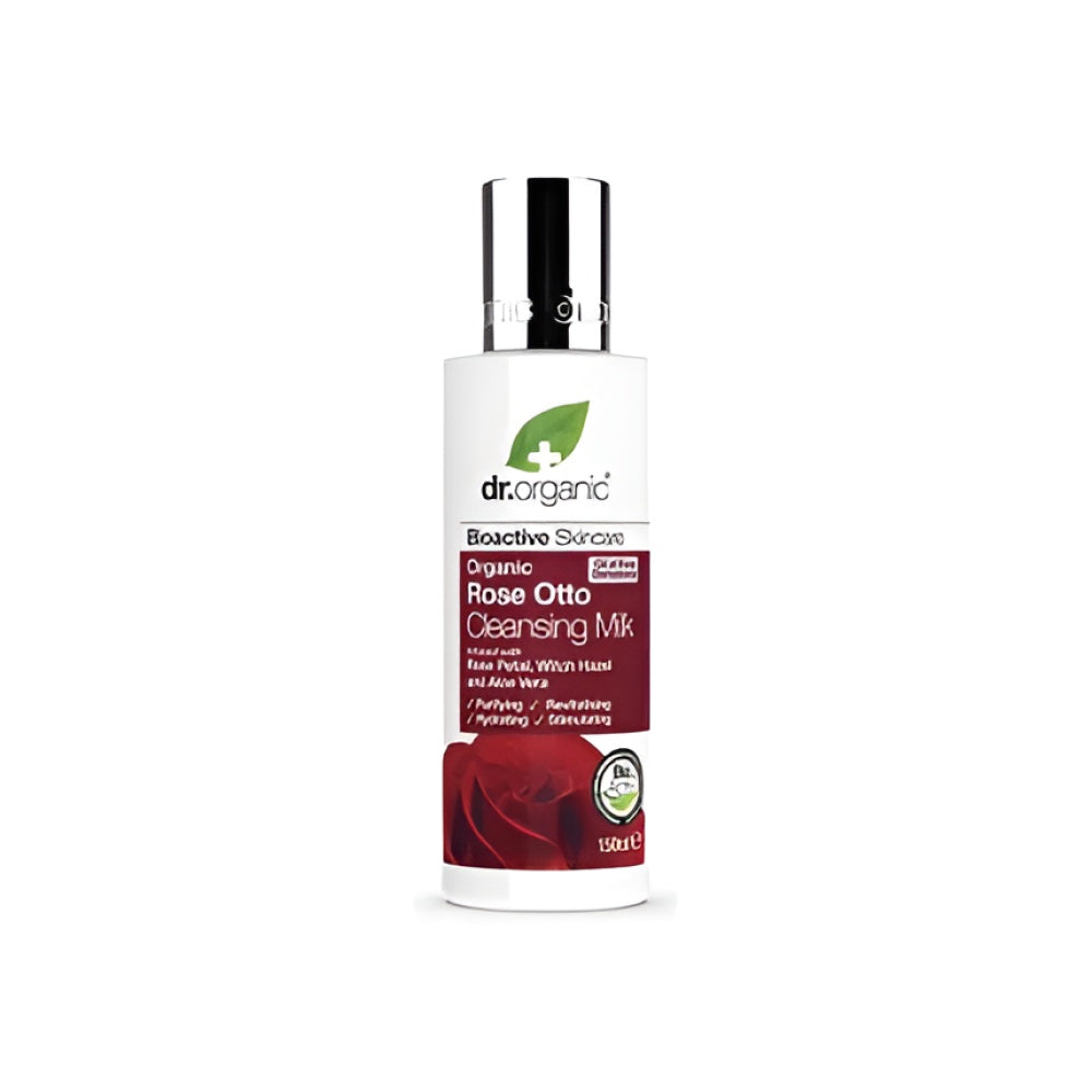 Dr Organic Rose Otto reinigend Milk 150 ml Reinigungsmilch Gesichtspflege