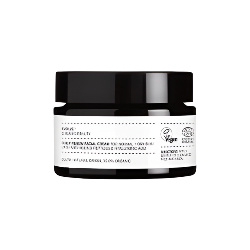 Evolve Organic Beauty Natural Daily Renew Facial Creme Small-Batch Vegan Clean Beauty 1oz 30 ml Tagescreme Gesichtspflege