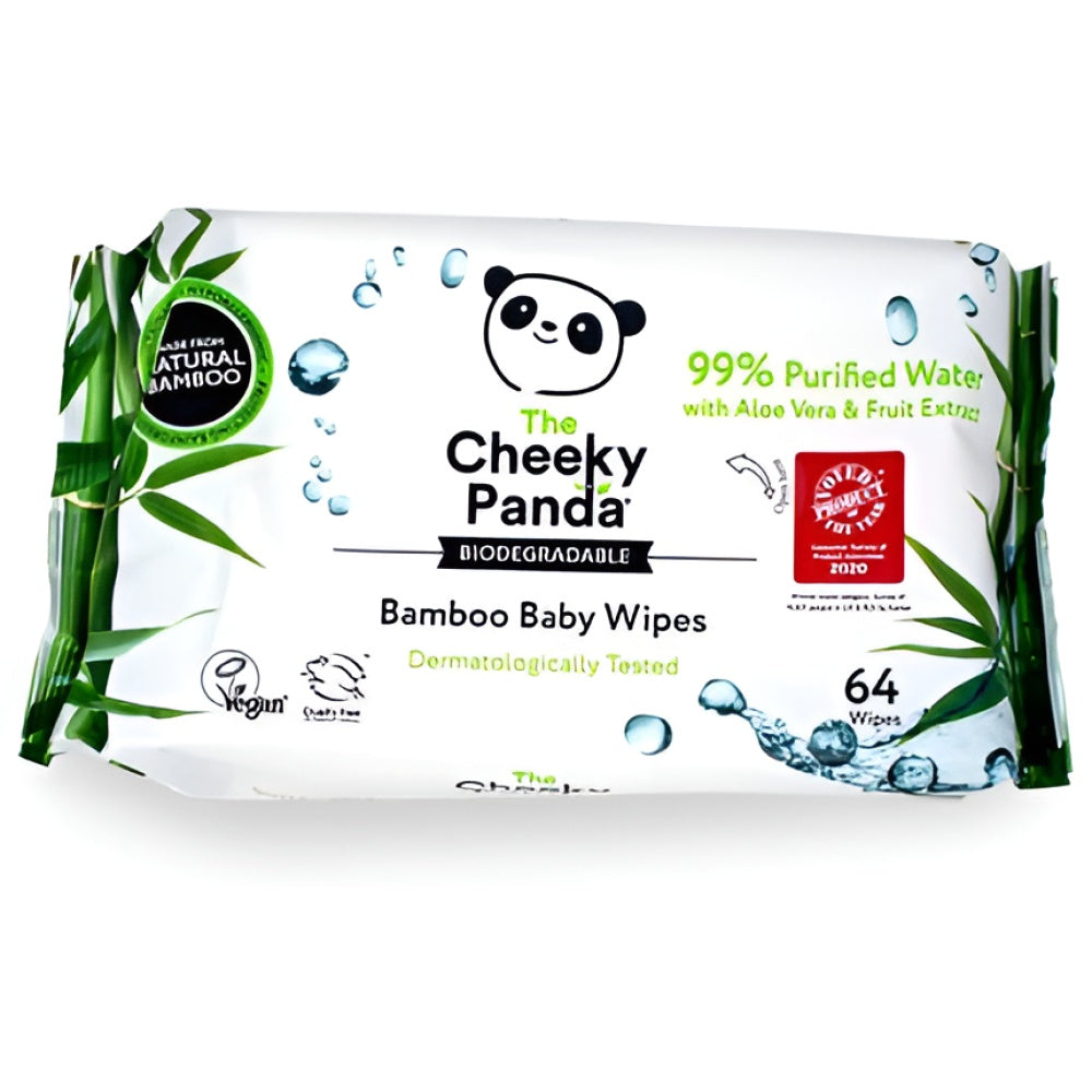 The Cheeky Panda Baby Wipes, Biodegradable, Bamboo, Pack Of 1 Baby-Feuchttücher Windeln