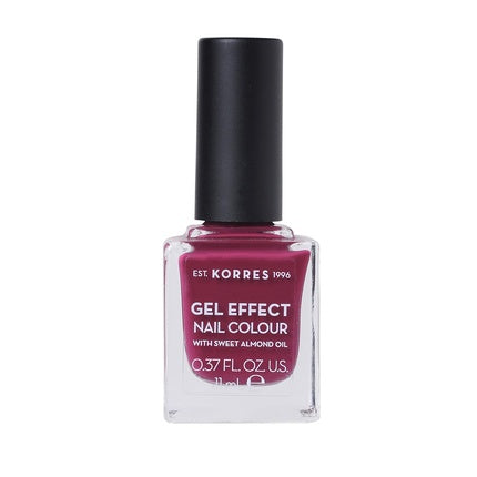 KORRES Sweet Almond Nail Colour 74 Berry Addict Vegan Nagellack mit Gel-Effekt 11 ml Nagelpflege