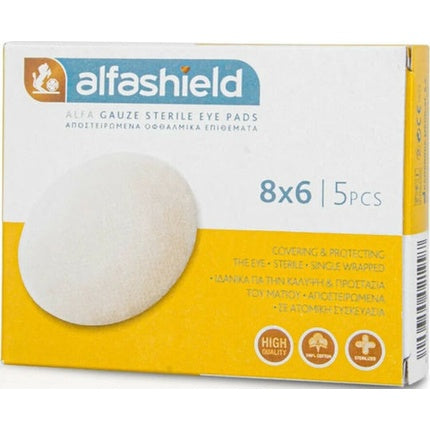 Karabinis Medical Alfashield Sterile Eye Pads 8x6 Cm Pack Of 5 Eye Masks