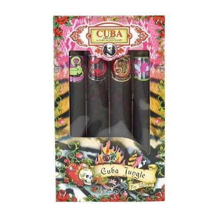 Cuba Original Cuba Jungle Snake & Tiger & Zebra & Heartbreaker Set - 4x35ml Duftset Parfum