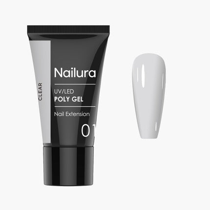 Nailura Poly Gel 1 Clear 30 ml Gel-Nagellack Make-up
