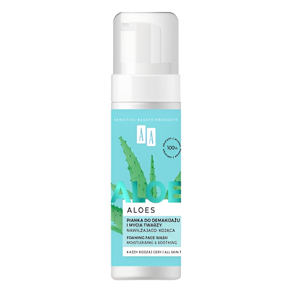Aa Aloe 100% Aloe Vera Extract Make-up Remover And Face Wash Foam 150 ml Make-up Entferner Gesichtspflege