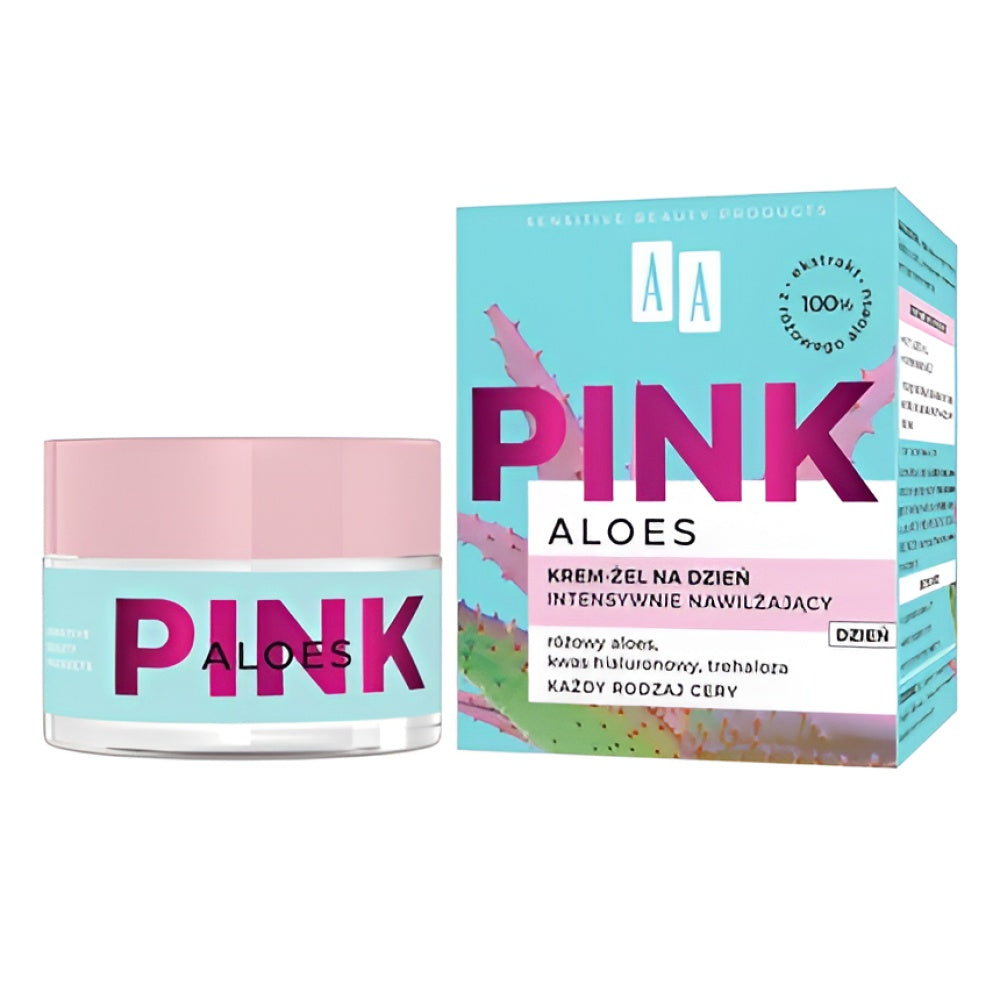 Aa Pink Intensively feuchtigkeitsspendend Creme-Gel For All Skin Types For Day Aloe 50 ml Tagescreme Gesichtspflege
