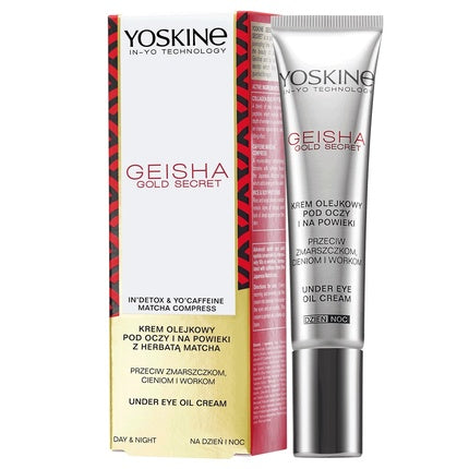 Yoskine Geisha Gold Secret Öl Creme For Eyes And Eyelids 15 ml - Anti-Wrinkle, Dark Circles, And Bags Augencreme Gesichtspflege