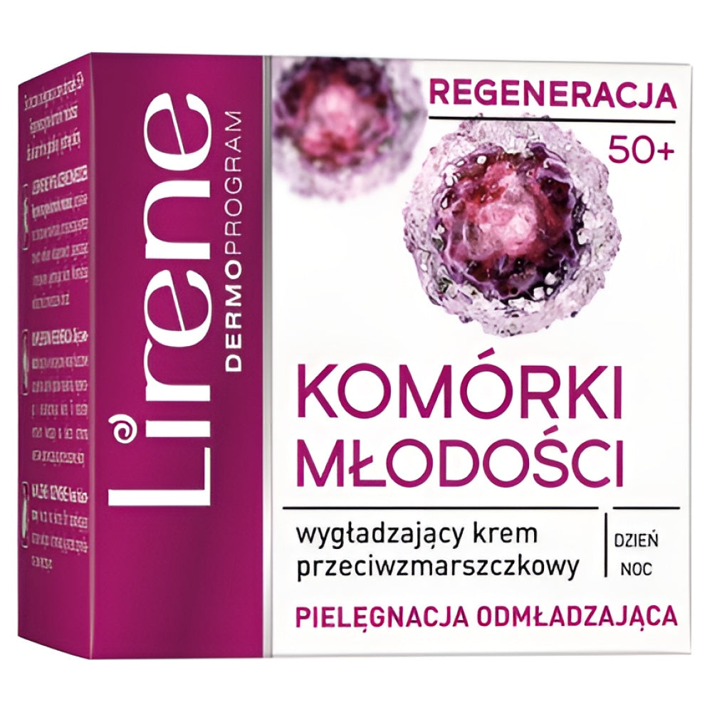 Lirene Dermo Regeneration 50+ glättend Anti-Wrinkle Creme Youth Cells 50 ml Tagescreme Gesichtspflege