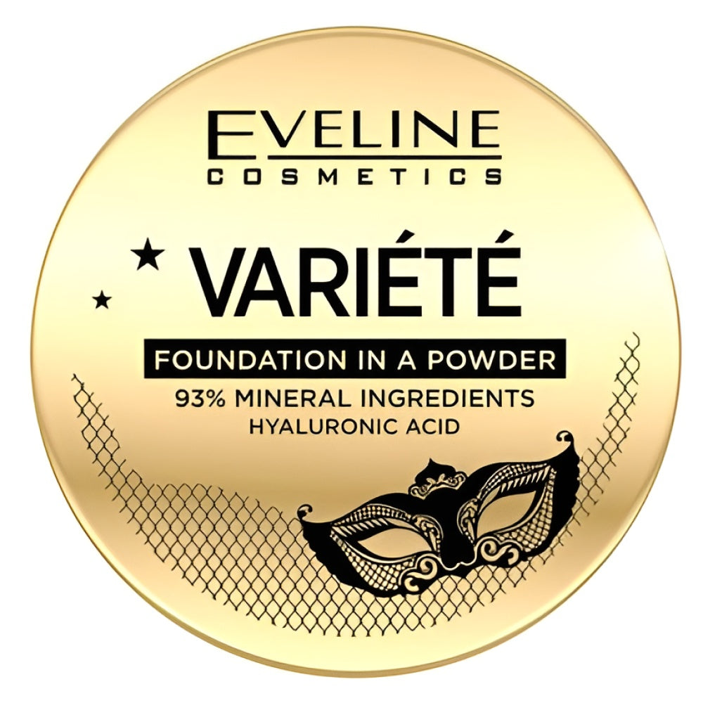 Eveline Variety Face Powder Foundation mit Sponge and Hyaluronic Acid 8 g Make-up