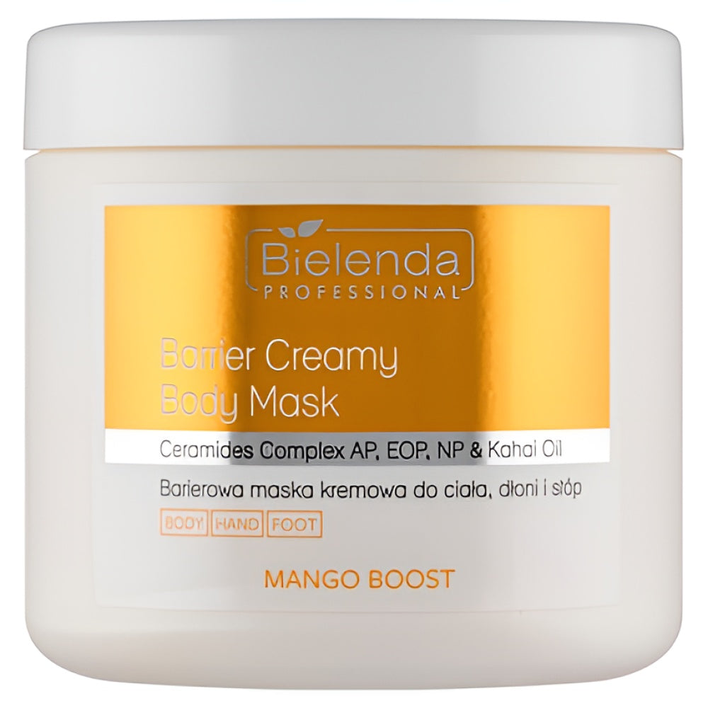 Bielenda Professional Mango Boost Barrier Creme Maske For Body, Hands, And Feet 600 g Hand Mask Körperpflege
