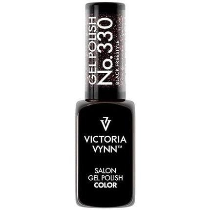 Victoria Vynn Gel Polish Colour 330 Black Freestyle UV/LED Soak Off 8 ml Gel-Nagellack Make-up