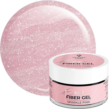 Victoria Vynn Sparkling Uvled Builder Gel Easy Fiber Gel For Nail Manicure Glitter Sparkle Pink 50 ml Gel-Nagellack Make-up