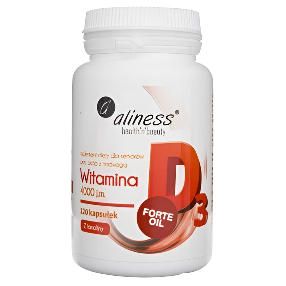 Aliness Vitamin D3 Forte 4000 IU 120 Capsules Vitamine Nahrungsergänzung