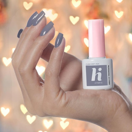 424 UV Nagellack Clear Grey 5 ml HiHybrid Nagelpflege