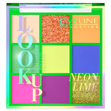 Eveline Look Up Neon Lime Lidschatten Palette 9 Shades 10.8 g Lidschatten Make-up