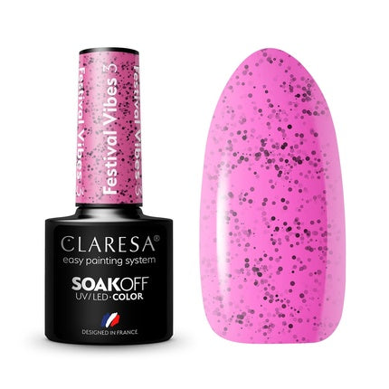 Claressa Festival Vibes UV Nagellack 5 ml - Pack of 3 Nagelpflege