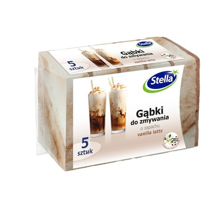 Stella Sponges For Washing mit Vanilla Latte Scent 5 Pieces Körperpflege