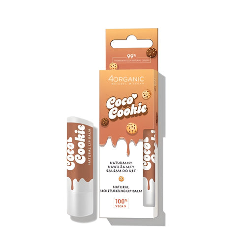 4organic Natural Lippenpflege Coco Cookie 5 g Lippenöl Gesichtspflege
