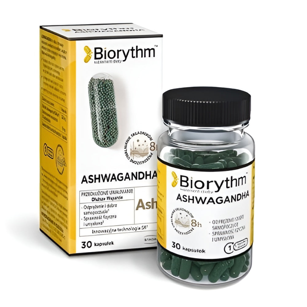 Biorythm Ashwagandha 30 Capsules Long Term Anti-Aging Pflege Gesundheit