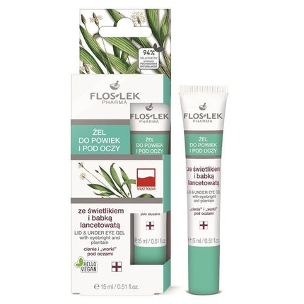 Floslek Pharma Lid & Under Eye Gel mit Eyebright And Plantain 15 ml Gesichtspflege