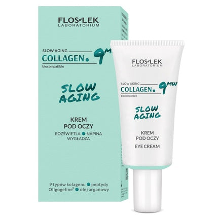 Floslek Collagen 9mw Slow Aging Augencreme 30 ml Gesichtspflege
