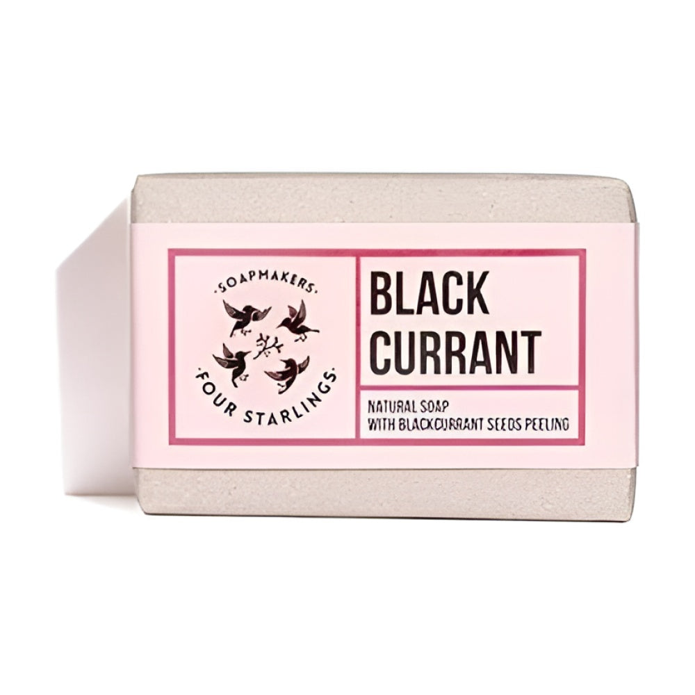 Natural Eco Blackcurrant peelend Soap 110 g Seife Körperpflege