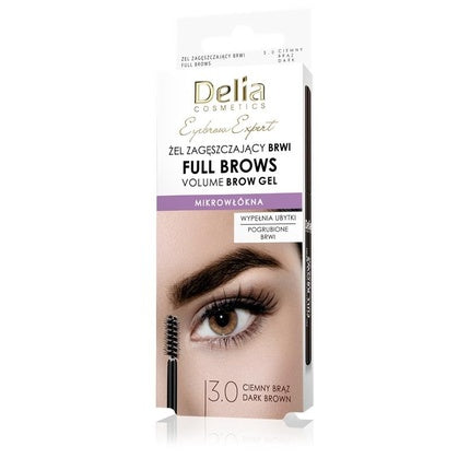 Delia Eyebrow Expert Thickening Gel For Eyebrows Full Brow 30 Brown 7 ml Augenbrauengel Make-up