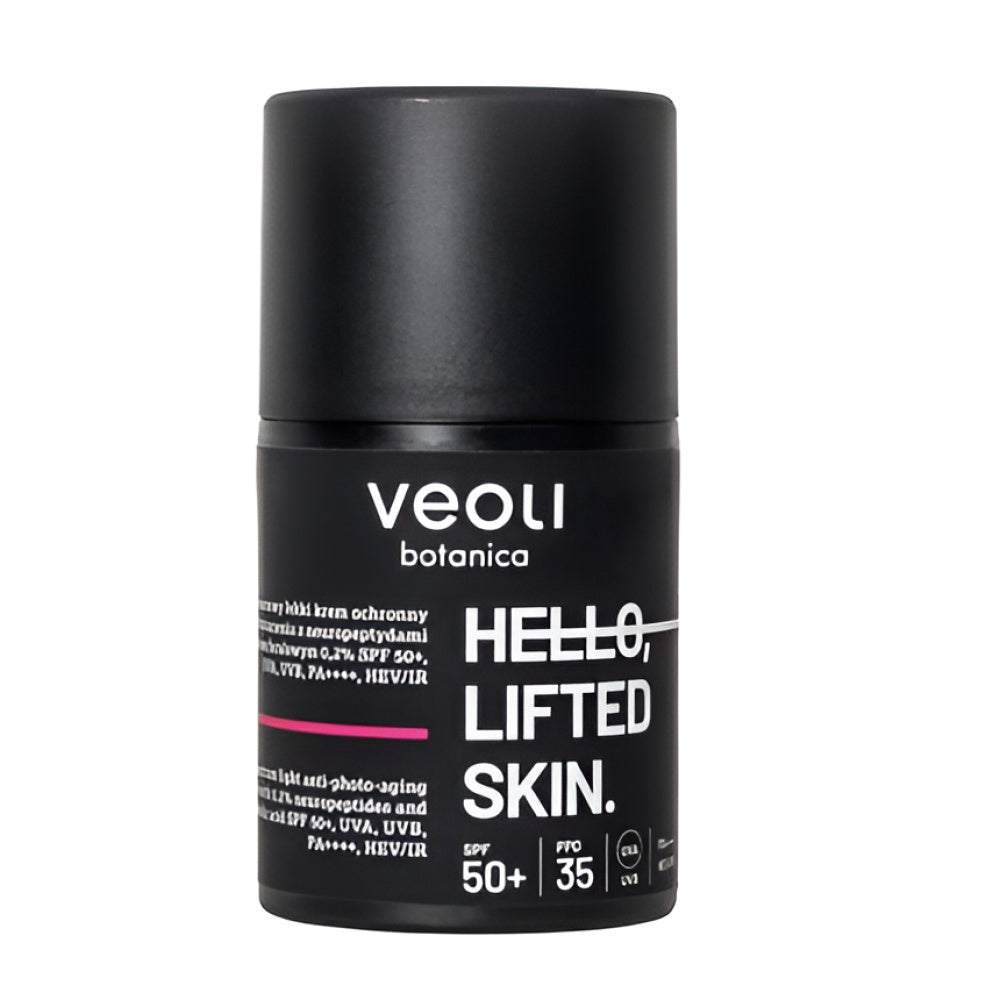 Veoli Botanica Hello Lifted Skin Broad Spectrum Lightweight Protective Creme mit Neuropeptides And Ferulic Acid Spf50 50 ml Face Gesichtspflege