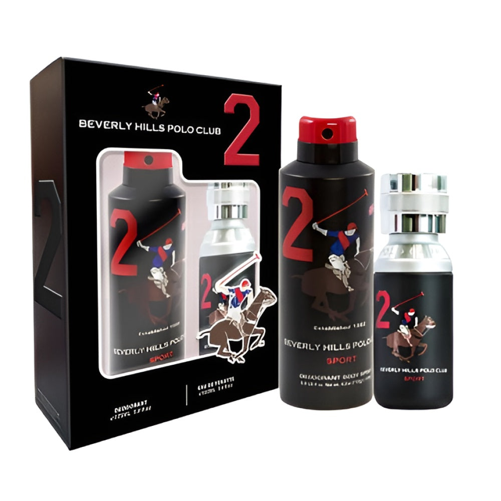Men Sport Two Set Eau de Toilette Spray 100 ml and Deodorant Spray Duftset Parfum