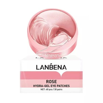 Lanbena Rose feuchtigkeitsspendend Hydrogel Eye Patches - 60 Pieces Eye Masks Eye Pads