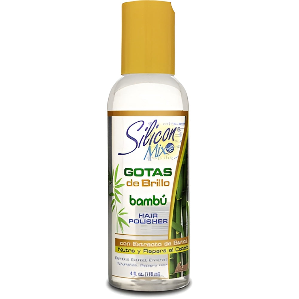 Silicon Mix Bambu Hair Polisher mit Shine Drops 4oz Haaröl Haarserum