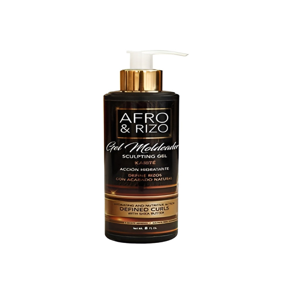 Afro & Rizo Sculpting Gel 236 ml - Modeling Gel for Defined and Moisturized Curls, Sulfate, Paraben, and Mineral Öl Free Haarpflege