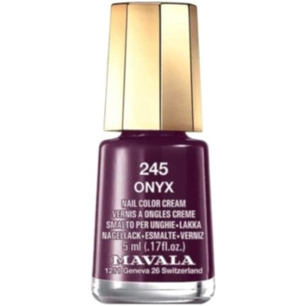 Mavala Mini Nail Color Creme Nagellack Onyx 245 5 ml Nagelhärter Make-up