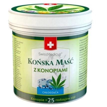 Swissmedicus Cooling Hemp Horse Balm 500 ml Muscles Joints