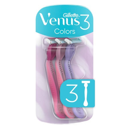 Venus 3 Colours Disposable Scrapers Pink Purple White 4 Pieces Nagelpflege Accessories Körperpflege