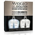 MASGLO GEL EVOLUTION Nagellack Gel-Effekt No UV LED Lamp Duration Up to 12 days Base Top Coat 0.25 Fl Oz Gel-Nagellack Make-up
