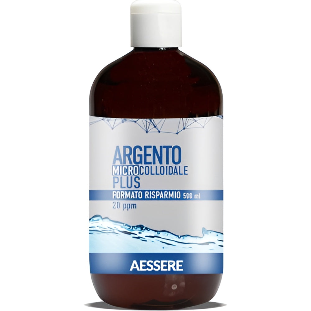 Aessere Colloidal Silver Plus 500 ml Colds Flu