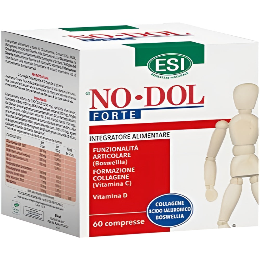 ESI No-Dol Forte Collagen Based Dietary Supplement mit Vitamin C and Hyaluronic Acid 60 Tabletten Muscles Joints