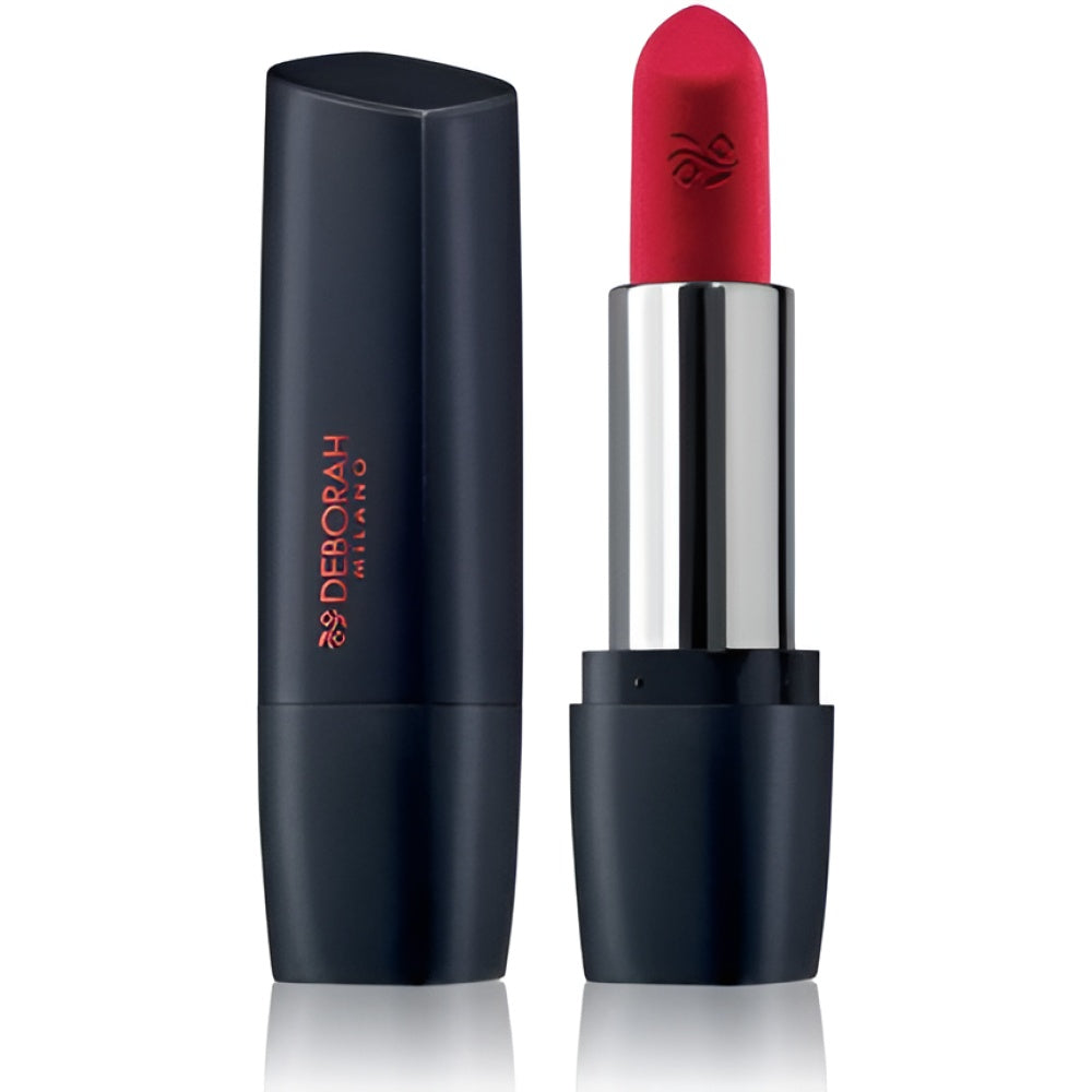 Deborah Milano Red Mat Matte Effect Lippenstift mit Collagen and Hyaluronic Acid 33 Timeless Red 4.5 g Make-up
