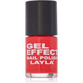 Layla Cosmetics Milano Gel-Effekt Nagellack Coral Red 10 ml Nagelpflege